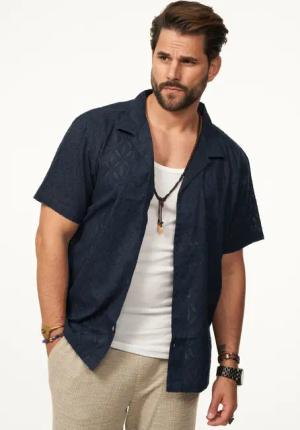 SOULSTAR Kurzarmhemd im Vintage Summer-Look Herren
