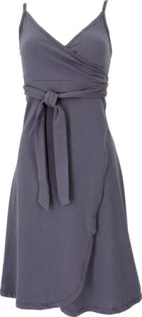 Guru-Shop Midikleid Minikleid aus Bio-Baumwolle, Wickelkleid,..