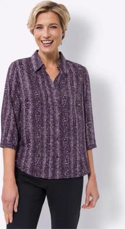 Sieh an! Klassische Bluse Druckbluse