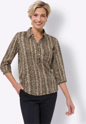 Sieh an! Klassische Bluse Druckbluse