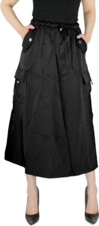 dy_mode Cargorock Trendiger Damen-Midi-Rock mit Taschen