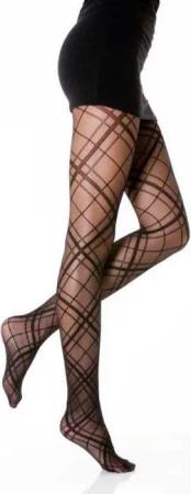 cofi1453 Feinstrumpfhose Damen Strumpfhose mit Muster