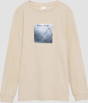 s.Oliver Langarmshirt Langarmshirt mit Frontprint