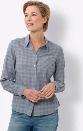 Sieh an! Klassische Bluse Flanellbluse