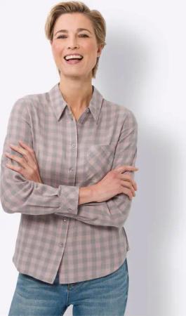 Sieh an! Klassische Bluse Flanellbluse
