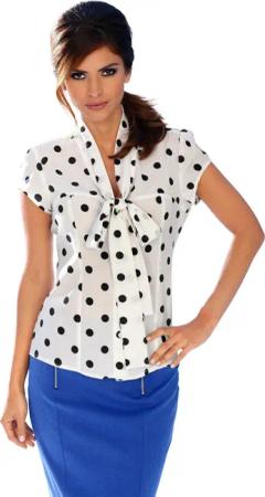 heine Klassische Bluse Tupfenbluse