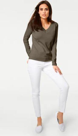 heine Strickpullover V-Pullover