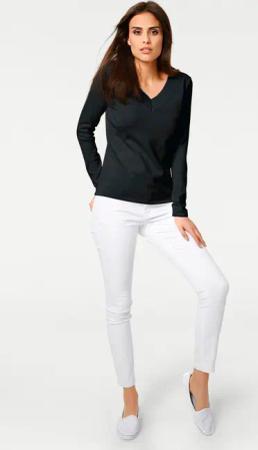 heine Strickpullover V-Pullover