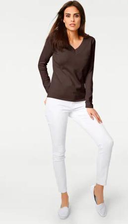 heine Strickpullover V-Pullover