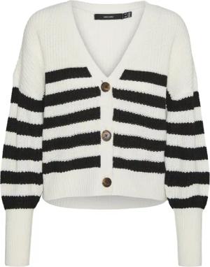 Vero Moda Strickjacke VMLEA (1-tlg) Drapiert/gerafft