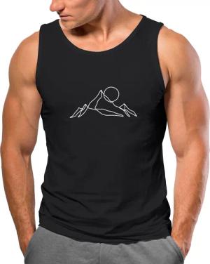 Neverless Tanktop Herren Tank-Top Berge Wandern