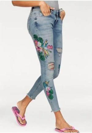 Superdry Skinny-fit-Jeans Blau