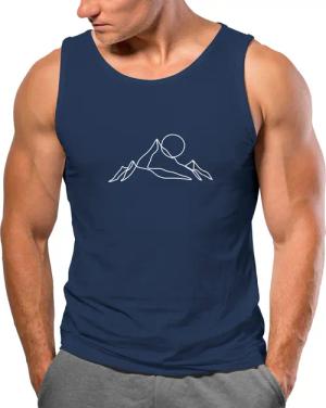 Neverless Tanktop Herren Tank-Top Berge Wandern