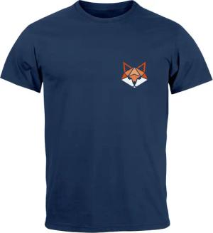 Neverless Print-Shirt Herren T-Shirt Fuchsmotiv Brustlogo