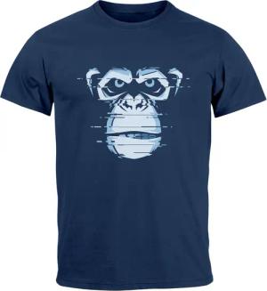 Neverless Print-Shirt Herren T-Shirt Brustprint Affe