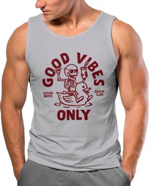 Neverless Tanktop Herren Tank-Top Good Vibes