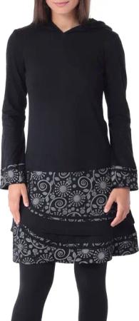 PUREWONDER Sweatkleid Langärmliges Kleid mit Zipfelkapuze
