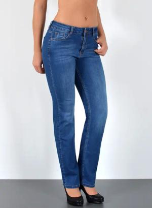 ESRA Straight-Jeans Damen Jeans Straight Leg