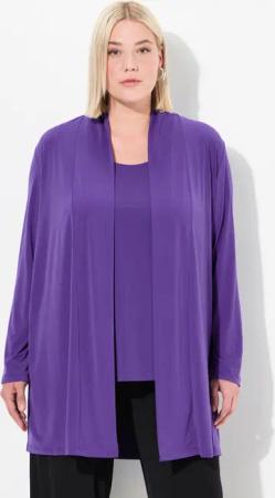 Ulla Popken Shirtjacke Jerseyjacke offene Form