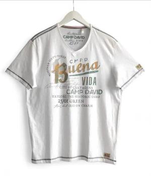 CAMP DAVID T-Shirt mit Vintage Print