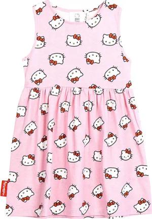 Hello Kitty Sommerkleid All-over-Print Mädchen Jerseykleid