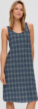 s.Oliver Minikleid Plissiertes Jersey-Kleid im Relaxed