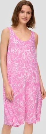 s.Oliver Minikleid Plissiertes Jersey-Kleid im Relaxed