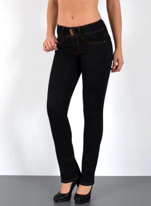 ESRA Bootcut-Jeans Low Waist Jeans Damen