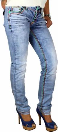 Cipo & Baxx Straight-Jeans Damen Jeans