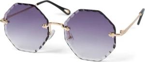 styleBREAKER Sonnenbrille Rahmenlose Runde Sonnenbrille mit