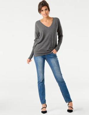 heine Strickpullover V-Pullover