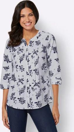 Sieh an! Klassische Bluse Longbluse