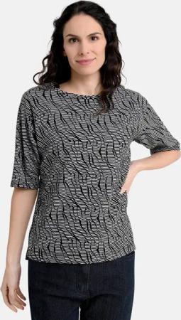 BICALLA T-Shirt Shirt mit Jacquard-Muster in