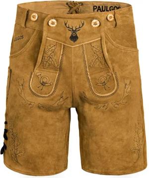 PAULGOS Trachtenhose Herren Lederhose Kurz mit