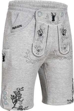 PAULGOS Trachtenhose Herren Jogginghose Design Lederhose