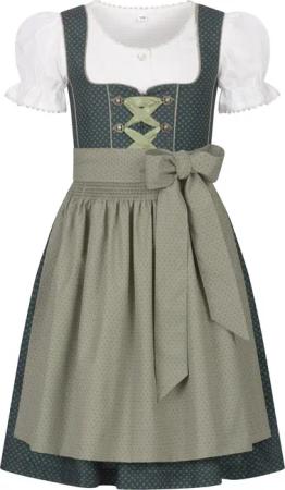 Nübler Dirndl Kinderdirndl Petra in Grün