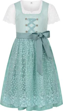 Nübler Dirndl Kinderdirndl Gundi in Aqua