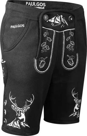 PAULGOS Trachtenhose Herren Jogginghose Design Lederhose