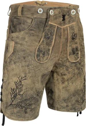 PAULGOS Trachtenhose Herren Lederhose Kurz mit