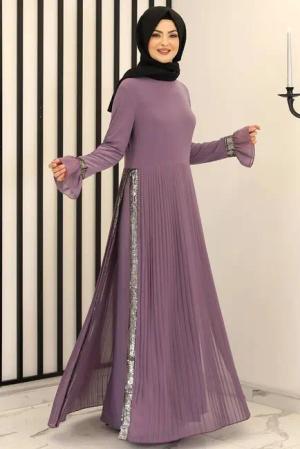 Modavitrini Maxikleid Damen Hijab Abendkleid mit