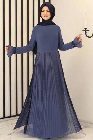 Modavitrini Maxikleid Damen Hijab Abendkleid mit