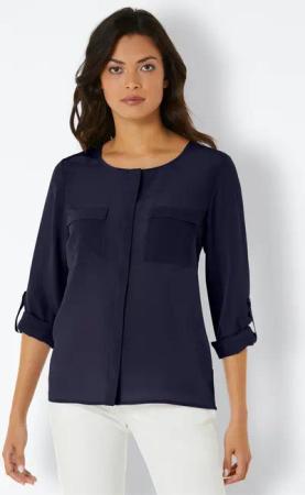heine Klassische Bluse Seiden-Bluse