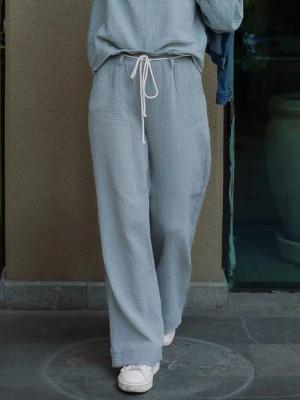 hutch&putch Stoffhose Musselin-Hose "Lea" Sommerhose Lang