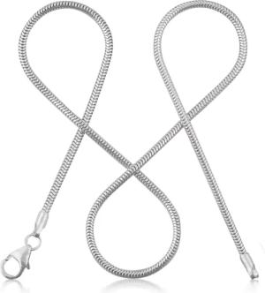 modabilé Silberkette Schlangenkette HEARTFELT, Damen Halskette