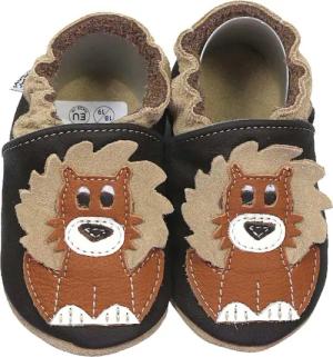 HOBEA-Germany Krabbelschuhe Löwe dunkelbraun 16/17 (0
