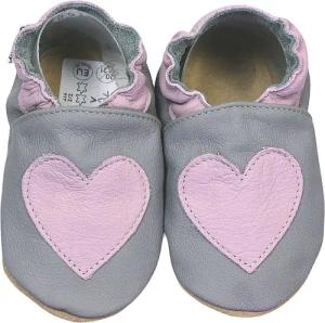 HOBEA-Germany Krabbelschuhe Herz rosa 18/19 (6