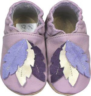 HOBEA-Germany Krabbelschuhe Federn lila 18/19 (6