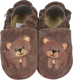 HOBEA-Germany Krabbelschuhe Bär dunkelbraun 16/17 (0