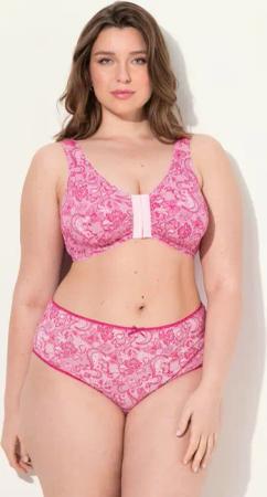 Ulla Popken Bustier Bustier Spitzendruck Vorderverschluss