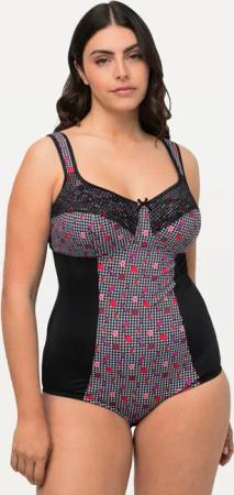 Ulla Popken Body Shaping-Body Hahnentrittmuster Spitze